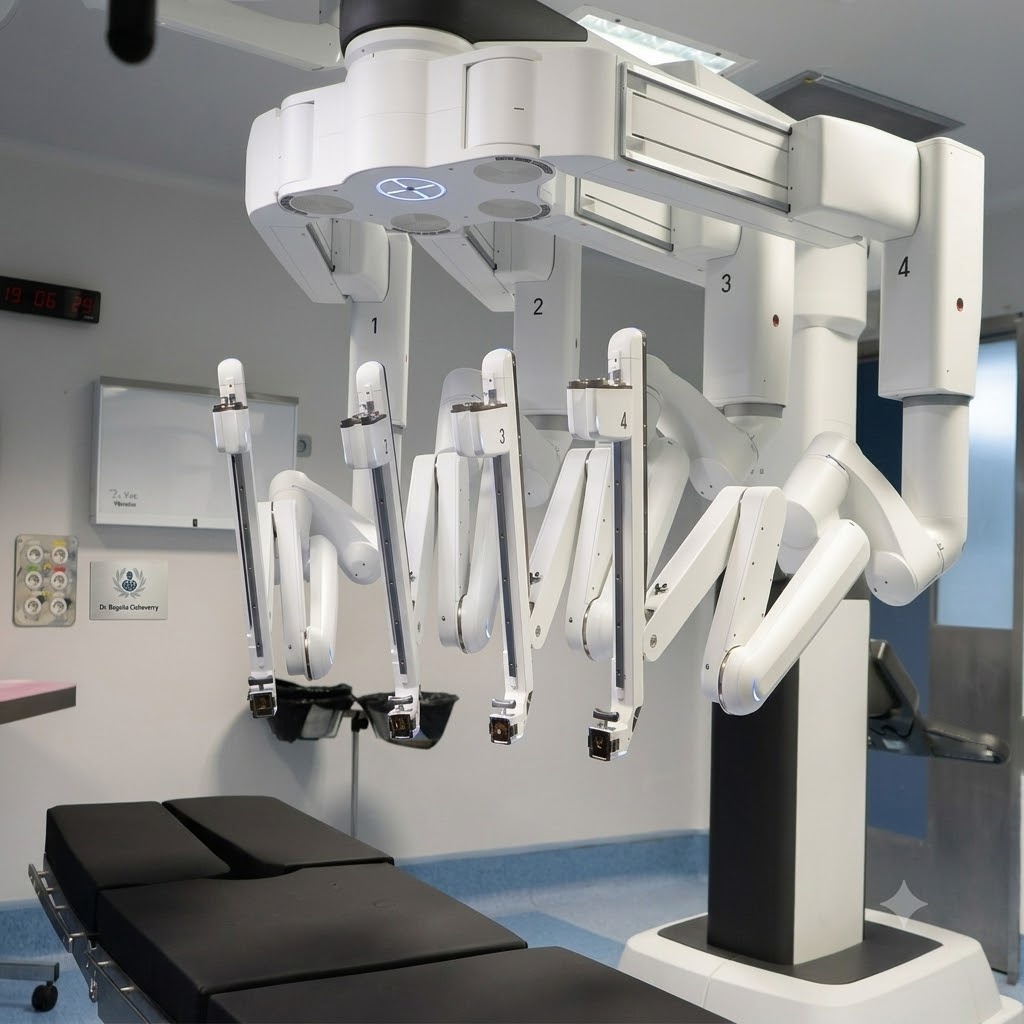 Da Vinci robotic system used for urinary tract reconstructive surgery in Barcelona